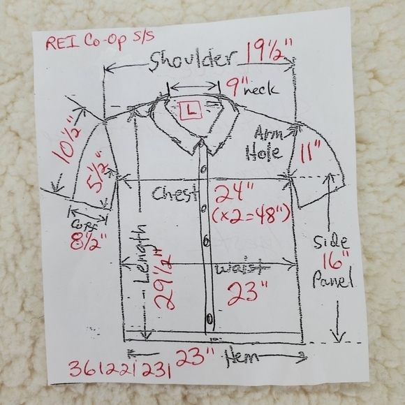 REI Co-op Shirt Mens L Metallic Maroon Short Sleeves Button Down - Picture 4 of 11